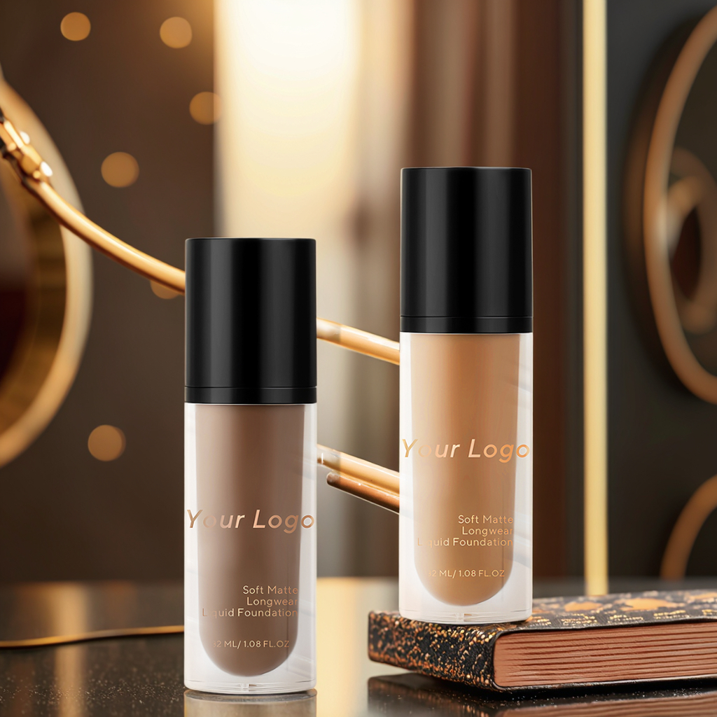 Oem Vegan Private Label Liquid Foundation (New) for Dark Skin Tones Black Women High Quality Waterproof Full Coverage 35ml