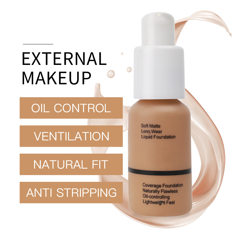 Hot Concealer Waterproof Liquid Foundation Oil Free Soft Foundation Makeup