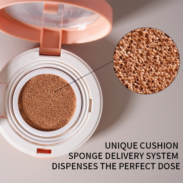 Natural Full Coverage Moisturizing Anti-Oil Brightening Face Air Cushion Cream Foundation