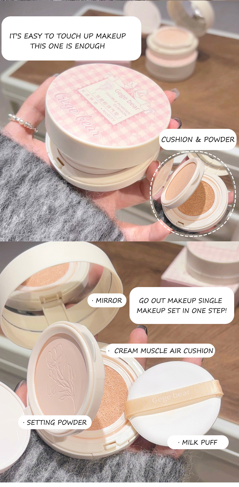 Double Layer Compact Air Cushion Detail 5