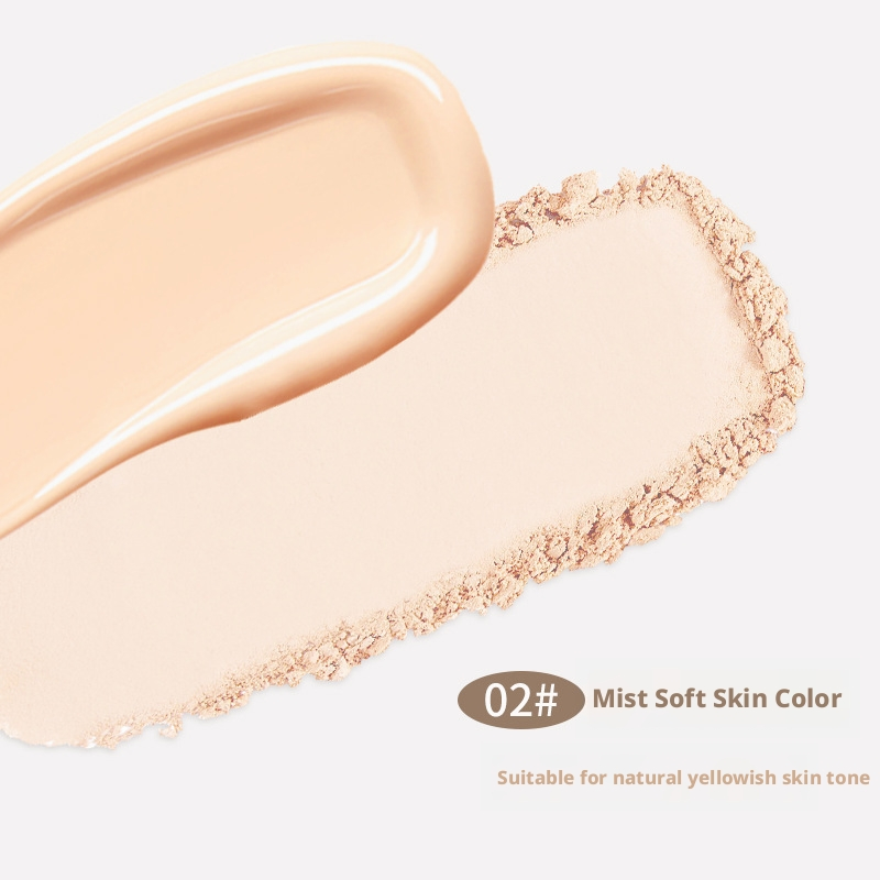 Customizable Soft Mist Finish Long Lasting 2 in 1 Cushion Powder Full Coverage Face Foundation