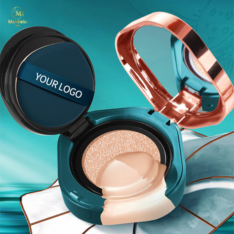 Custom Waterproof Oil-control Cushion BB Cream Full Coverage Foundation Makeup Organic Compact Cushion Foundation with Sunscreen