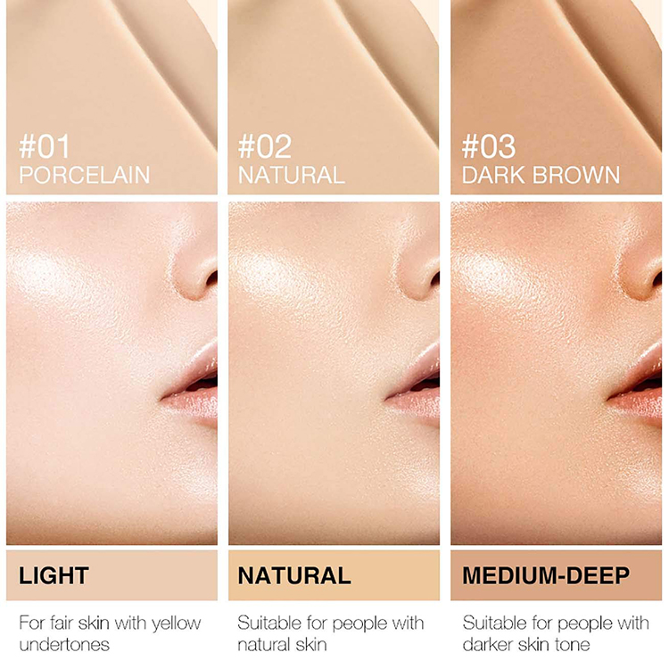 High Pigment Water Resistant Long Lasting Face Concealer Matte Liquid Foundation