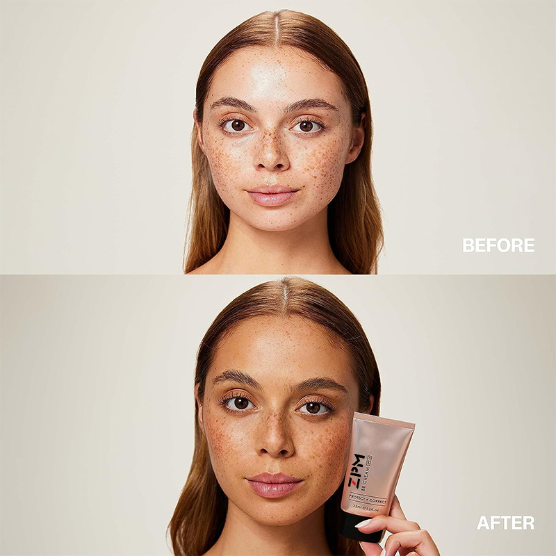 BB Cream SPF15 Tinted Face Cream in Tan Shade With Hyaluronic Acid Marine Collagen Perfect Base for All Skin Types Tan