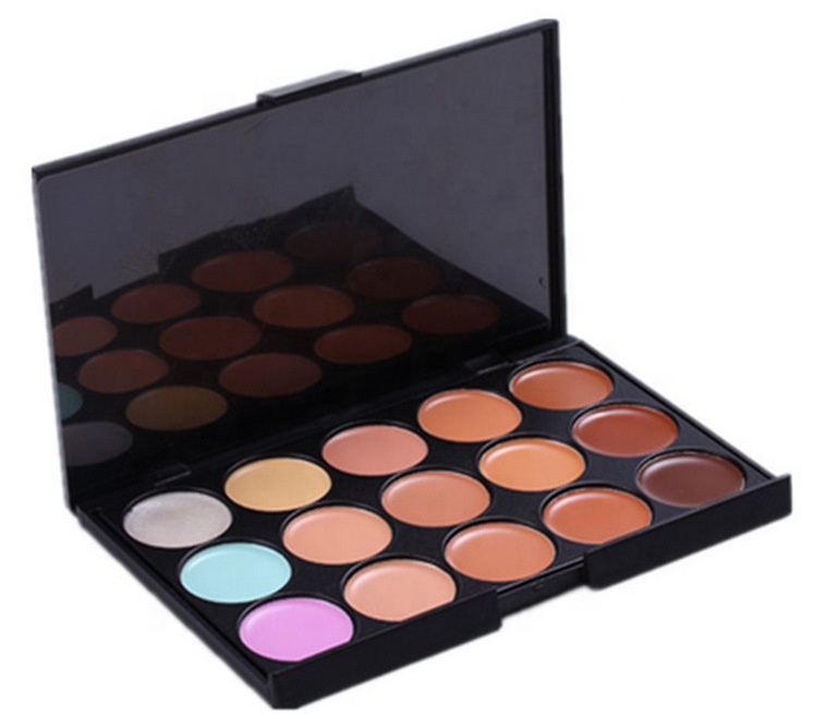 Melason Beauty Care Your Own Brand Makeup Liquid Foundation 15 Colors No logo Full Coverage Concealer Palette