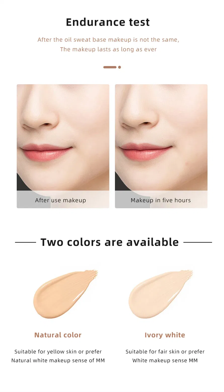 Best Quality Bb Cc Moist Air Cushion Waterproof Makeup Foundation Cream with SPF Foundation