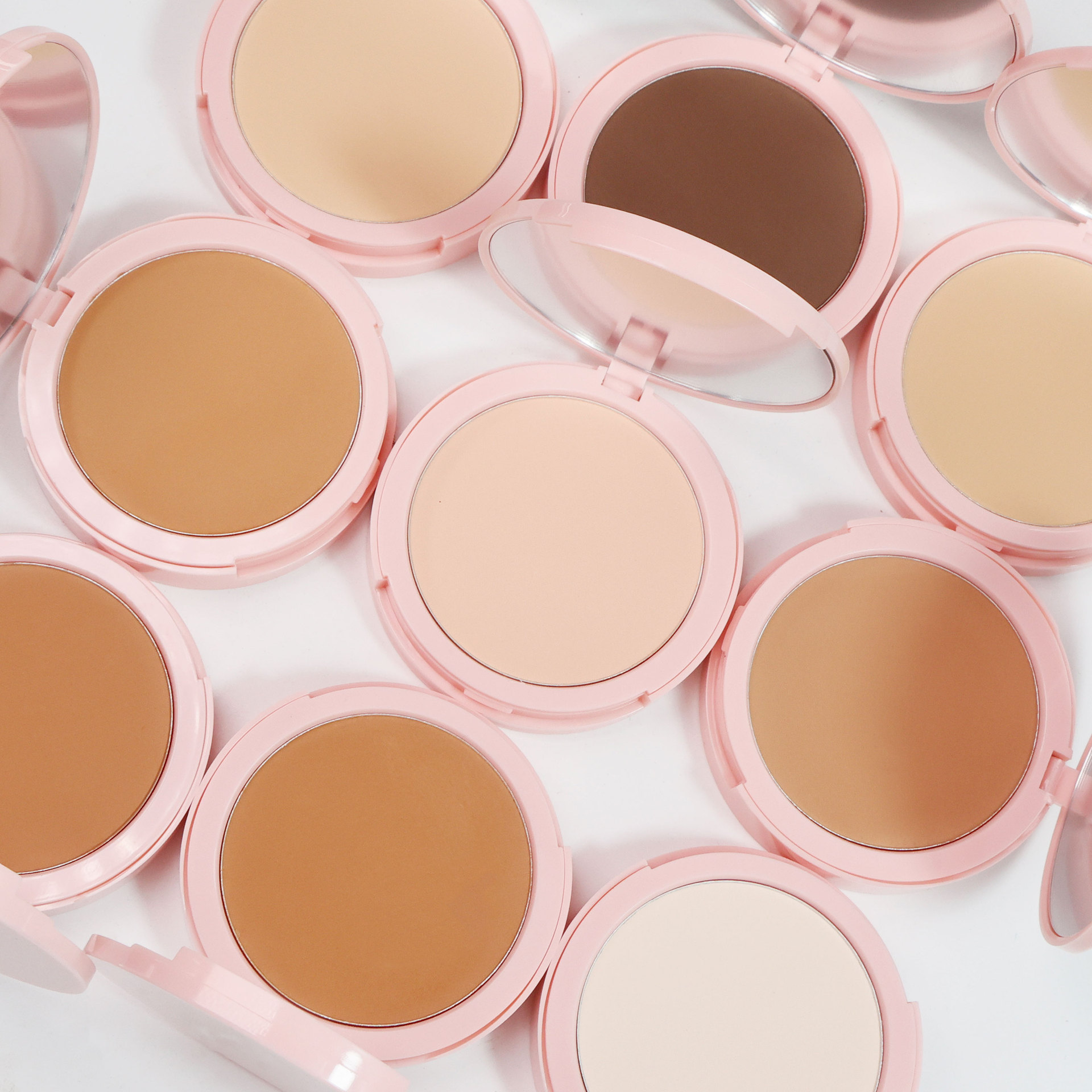 Private Label Long-Lasting Full Coverage Compact Setting Powder Makeup Foundation Waterproof Cosmetics Concealer Customizable