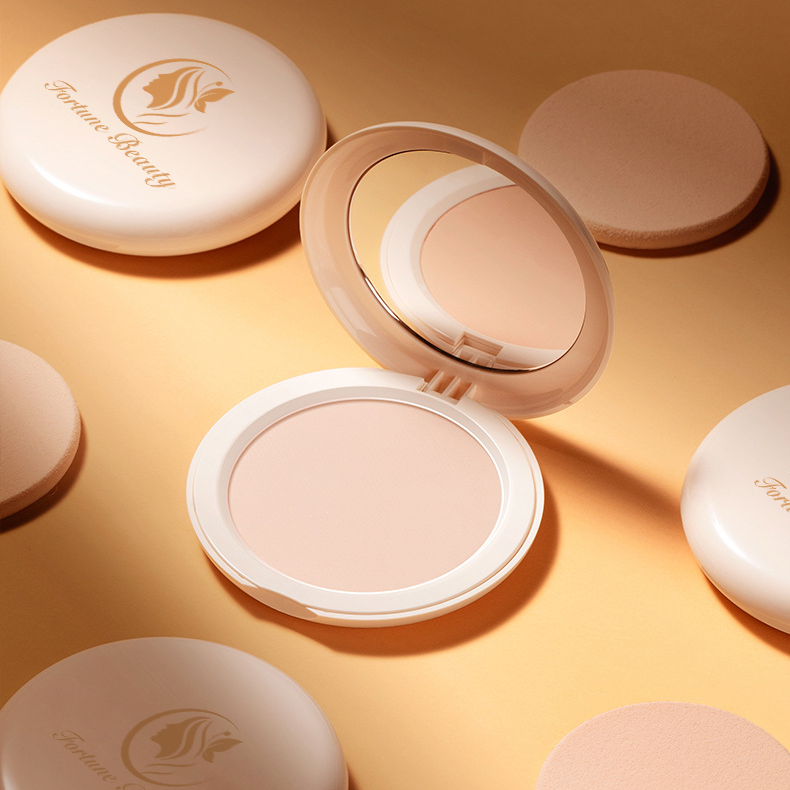 High Quality Vegan Compact Pressed Powder Foundation Matte Brighten Oil Control Waterproof Setting Pressed Powder