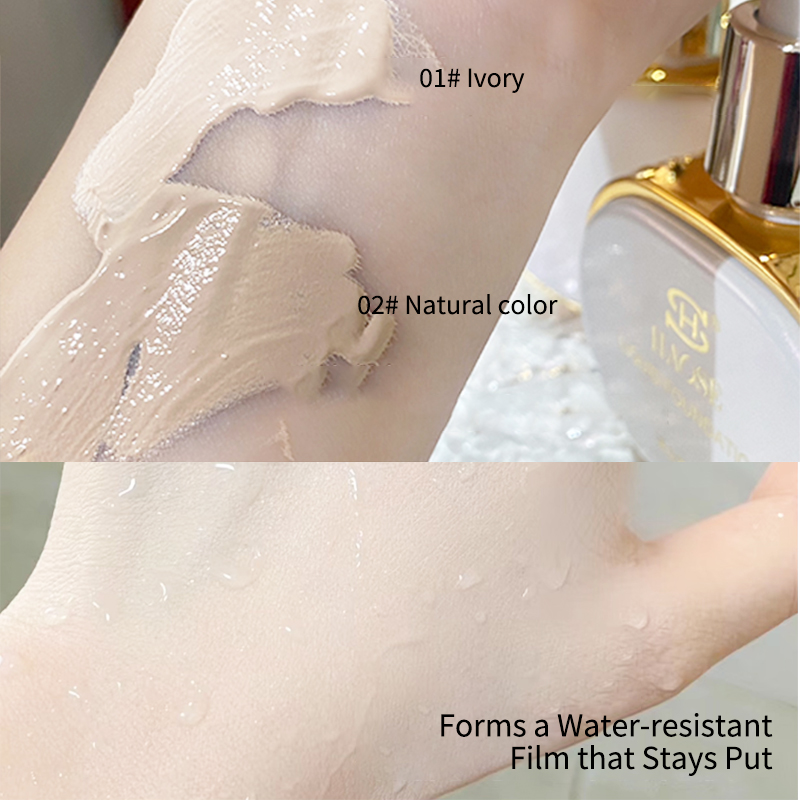 Customized Snail Essence Moisturizing Liquid Foundation Long-Lasting BB CC Cream Invisible Pore Air Cushion Dark Concealer