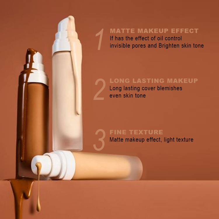 Private Label Vegan Waterproof Long Lasting Medium Matte Cushion Face Foundation (new) Full Coverage Makeup Liquid Foundation