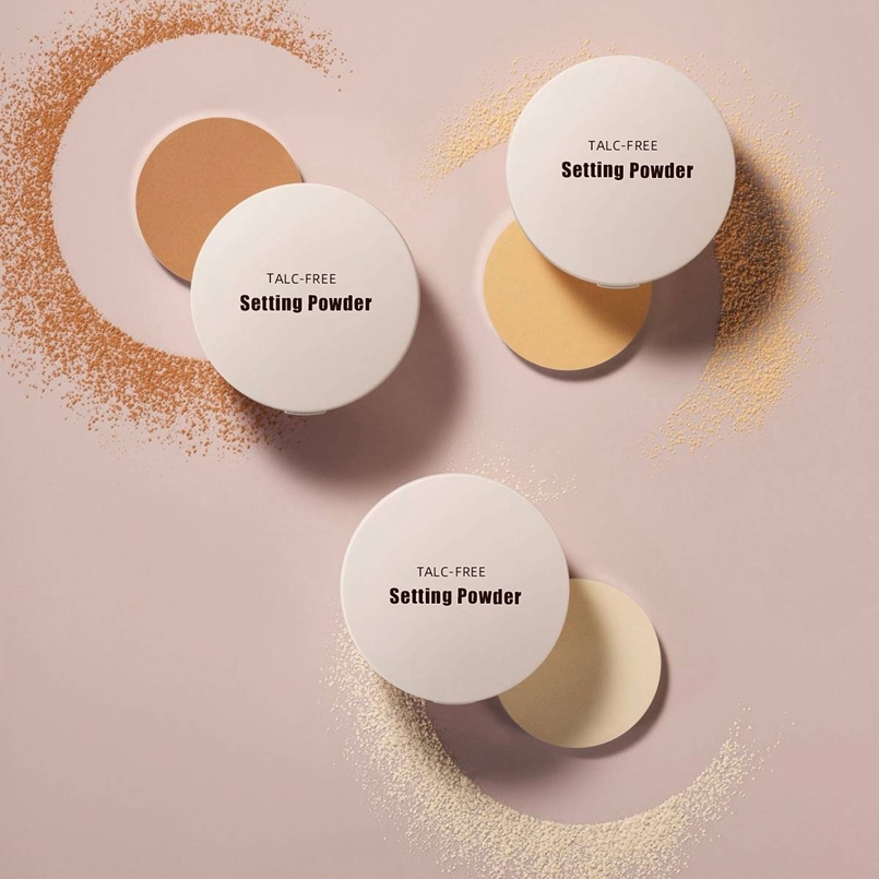 OEM Waterproof Oil-Control Full Coverage 2-in-1 Foundation &amp; Concealer Talc-Free 16HR Natural Finish Makeup Setting Powder