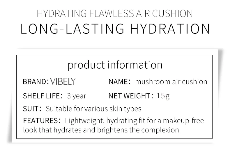 Waterproof Whitening Concealer Bb Cream Natural Nude Makeup Mushroom Air Cushion Foundation