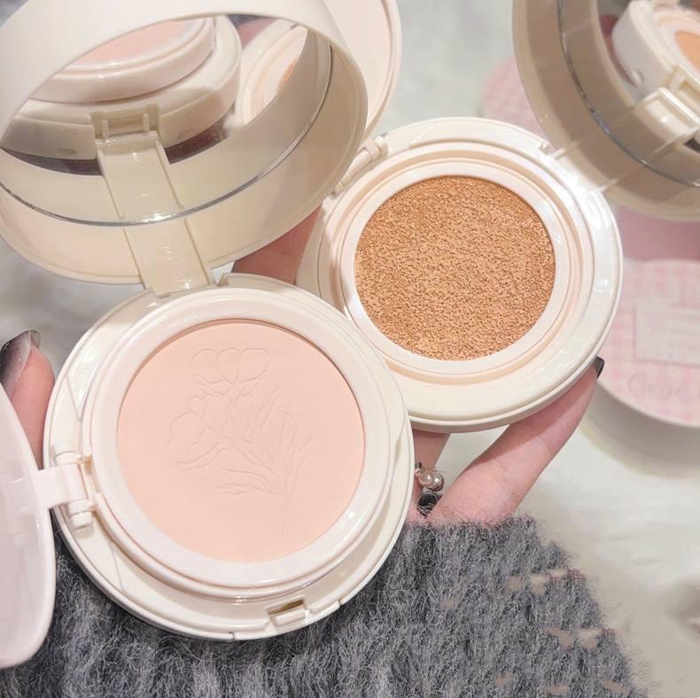 Hot Selling OEM&amp;ODM Private Label Beauty Mineral BB Cream Foundation Moisturizing Air Cushion with Pressed Powder