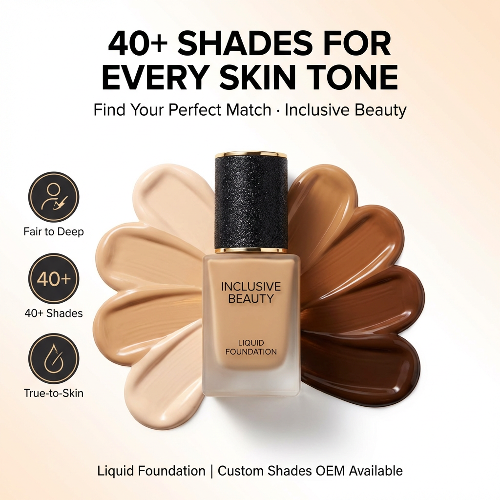 Long Lasting Full Coverage Matte Face Makeup Private Label Cosmetics High-End Waterproof Liquid Foundation