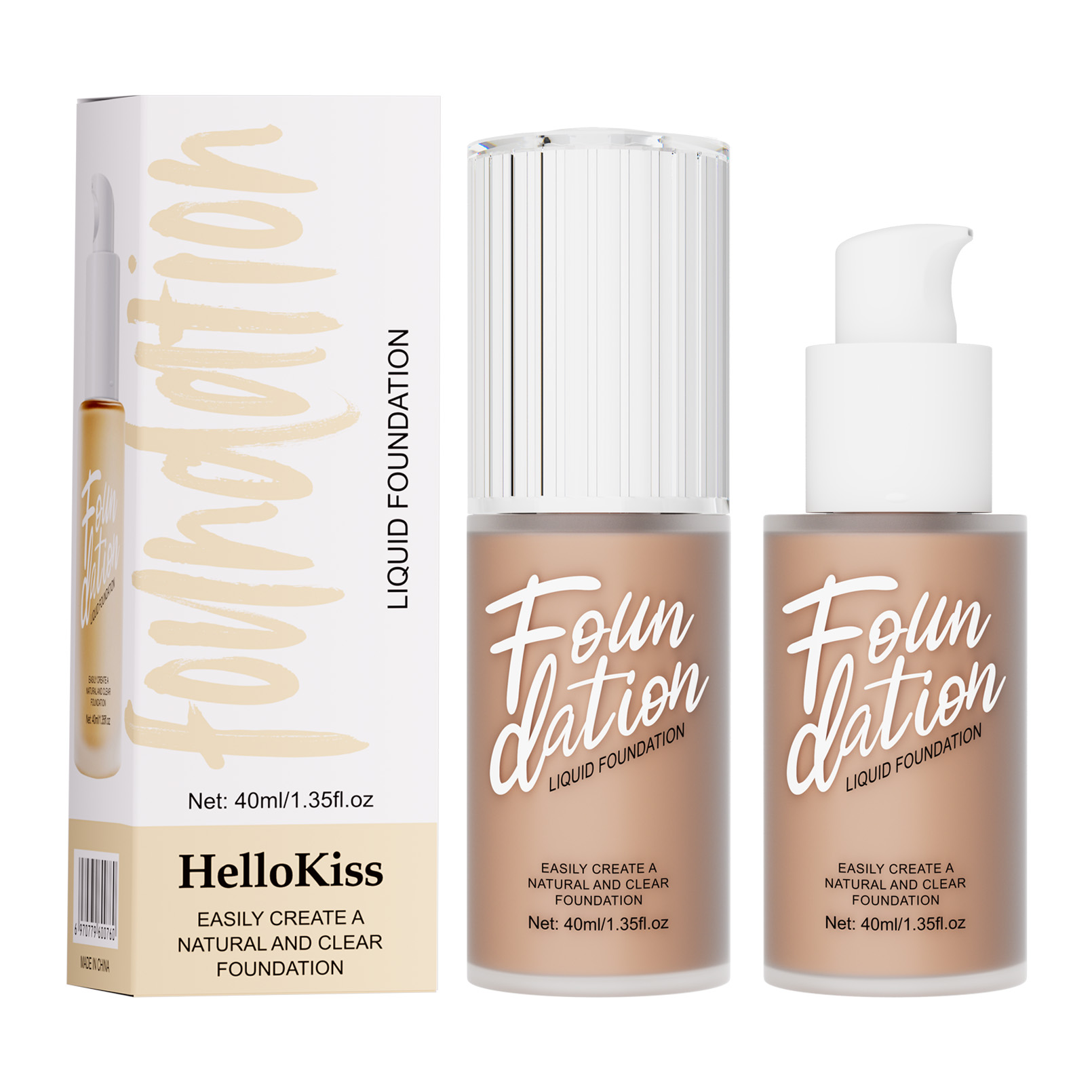 Makeup Foundation Lightweight Medium Face Full Coverage Matte Liquid Foundation Waterproof Foundation