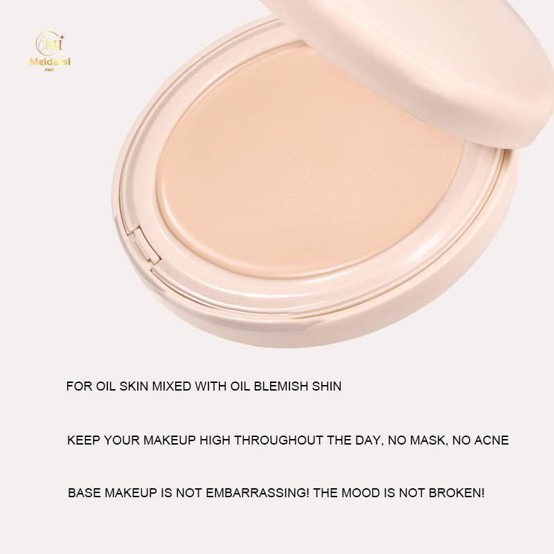 Wholesale Waterproof Full Coverage Natural Long Lasting Compact Cushion Foundation Powder Private Label Matte Light Dark All