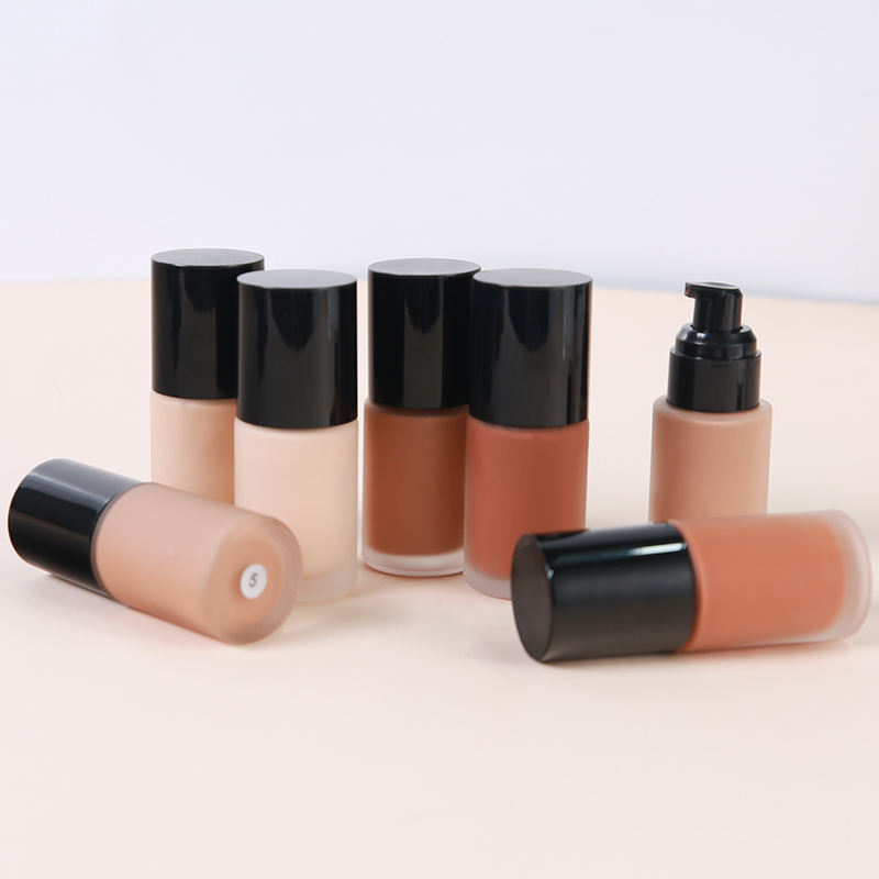 Custom Logo Vegan Waterproof Long Lasting Cream Foundation Full Coverage Concealer Sunproof Dewy Dark Women Private Label