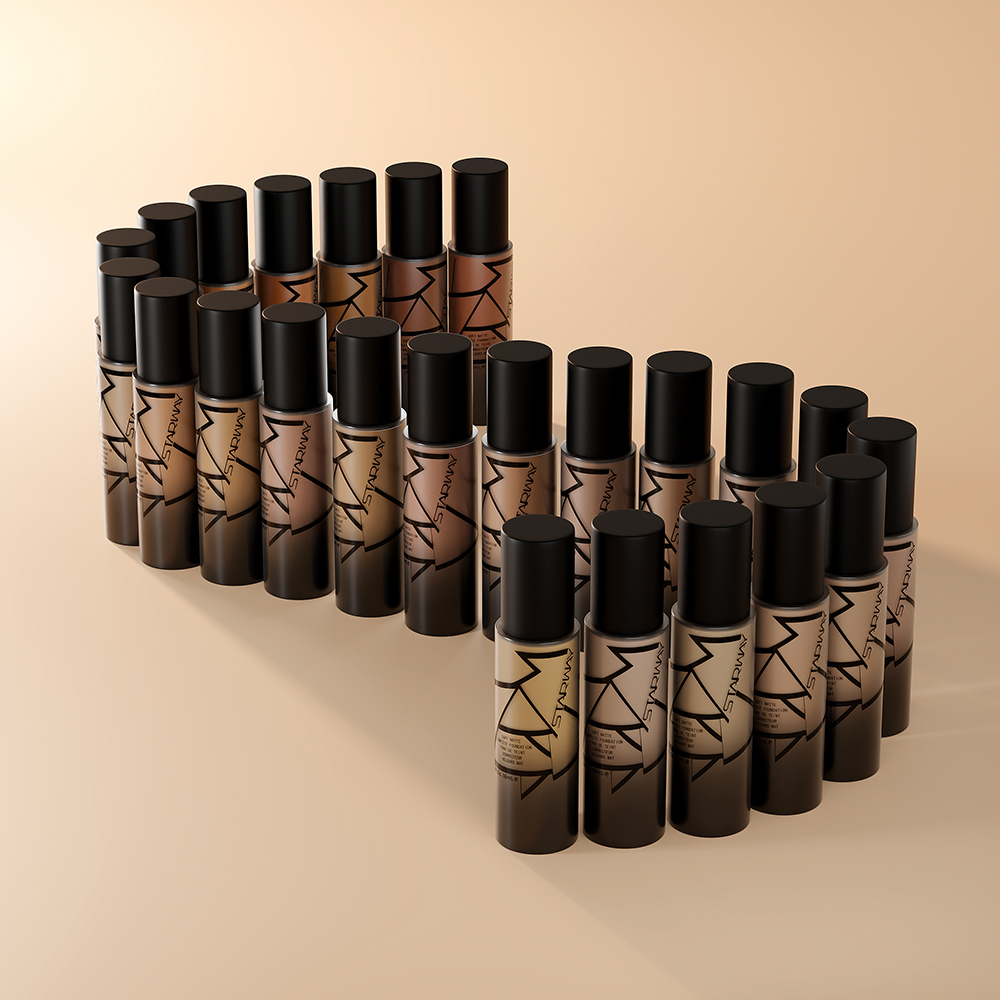Custom Logo Serum Full Coverage Dewy Liquid Foundation Cream Face Liquid Makeup Vegan Foundation Full Coverage