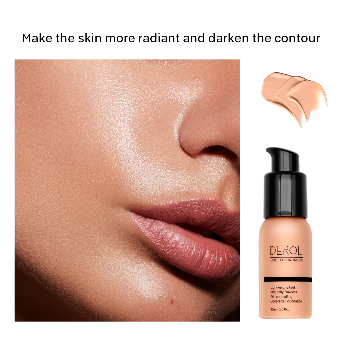 Low MOQ Retail Makeup Liquid Foundation for All Skin Types Oil Control Full Coverage Waterproof Long Lasting Matte Foundation