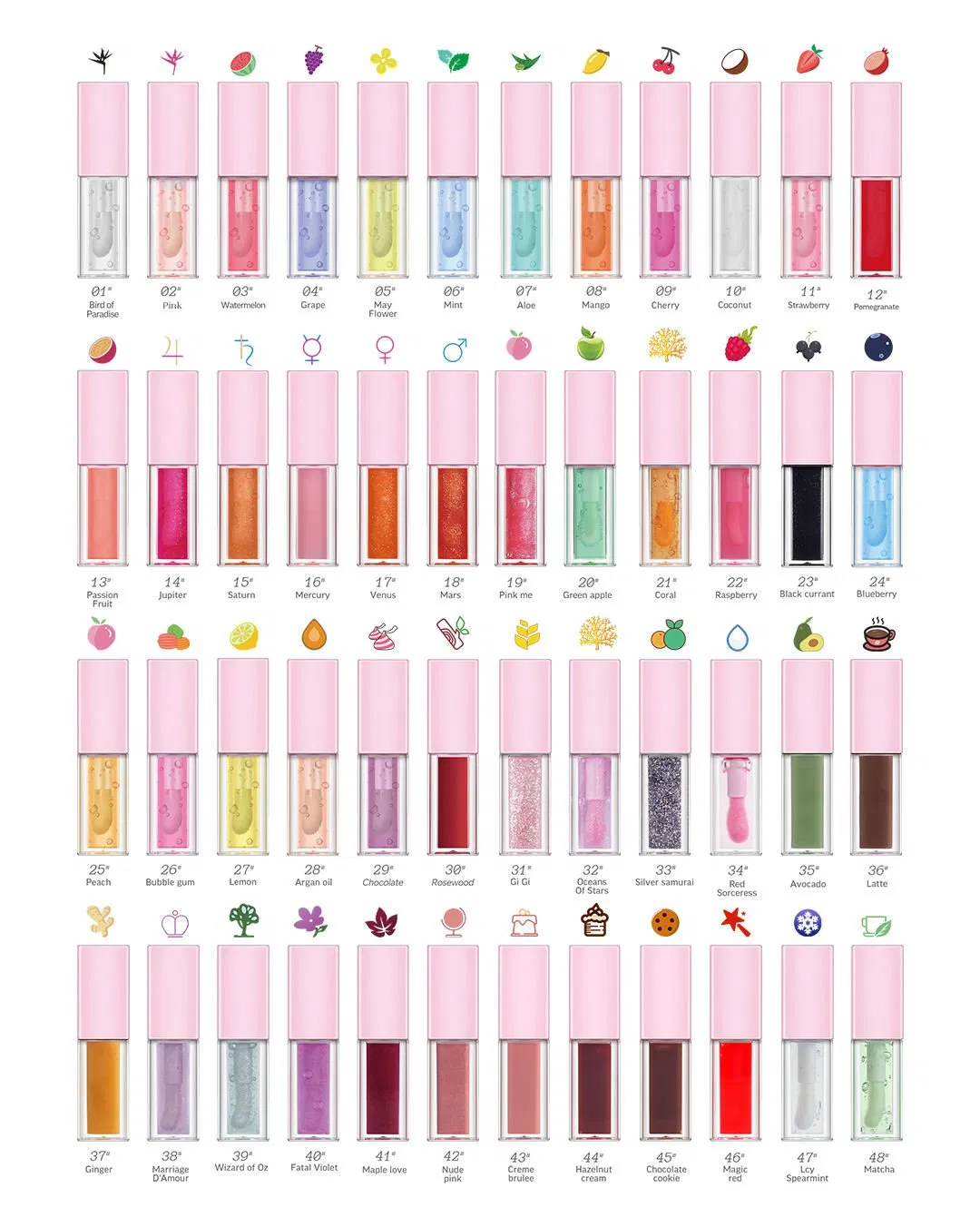 Hydrating Lip Glow Oil Moisturizing Glossy Transparent Plumping Gloss Tinted Lip Oil for Care and Dry Lips