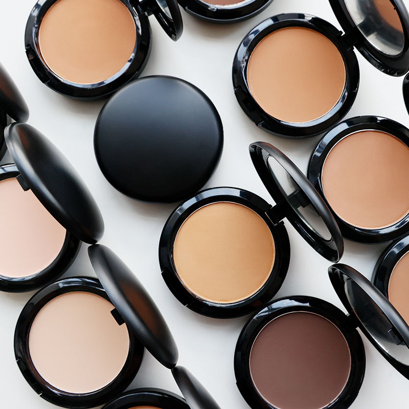Custom Vegan Makeup Face Powder Concealer Foundation Long-Lasting Matte Makeup Setting Pressed Compact Powder