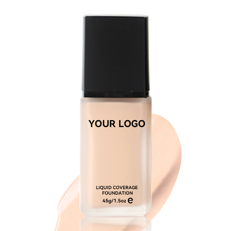 Dewy Finish Vegan Organic All Shades Water Resistant Foundation Cream 24 Hours Water Proof Foundation Custom logo