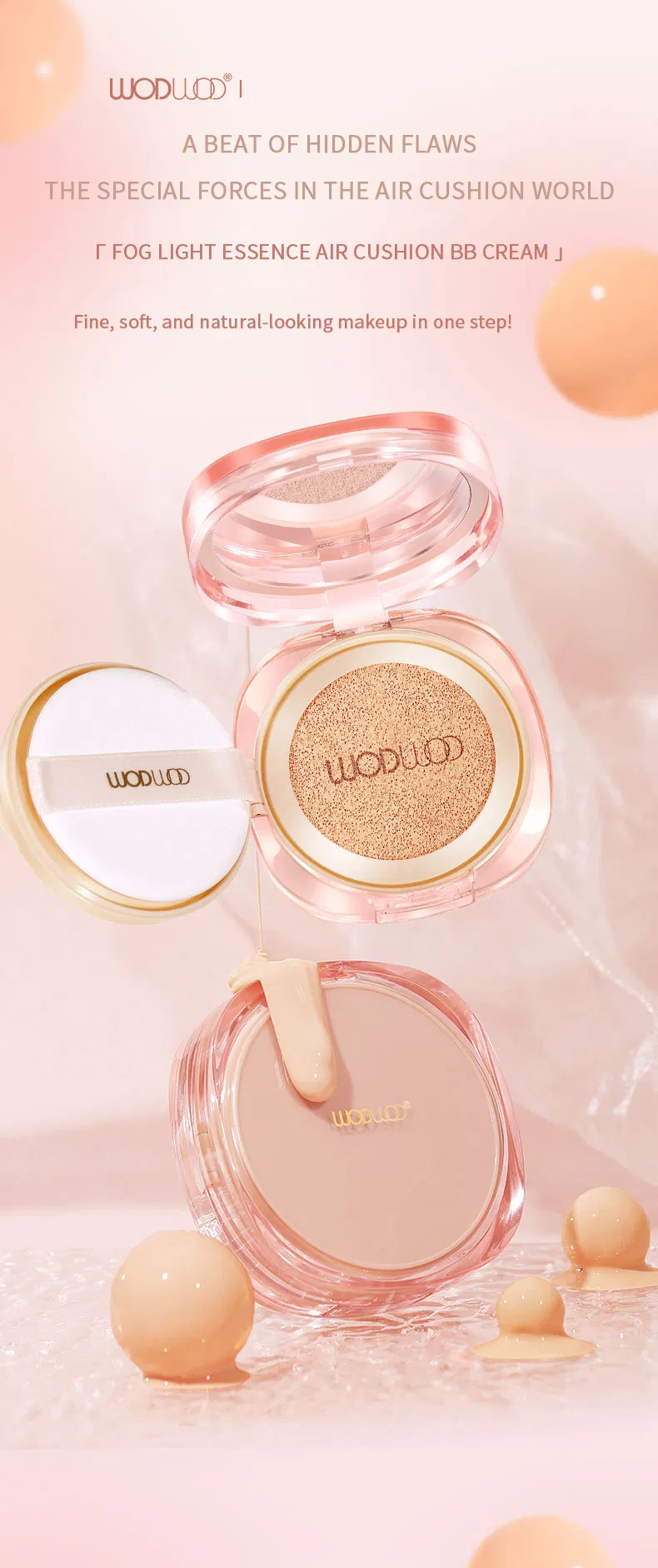 Lightweight Natural Finish Cushion Foundation for Ultimate Coverage