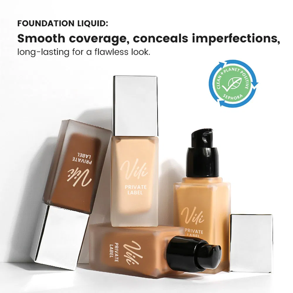 No Irritants Customization Liquid Water Proof Foundation for Mature Skincare
