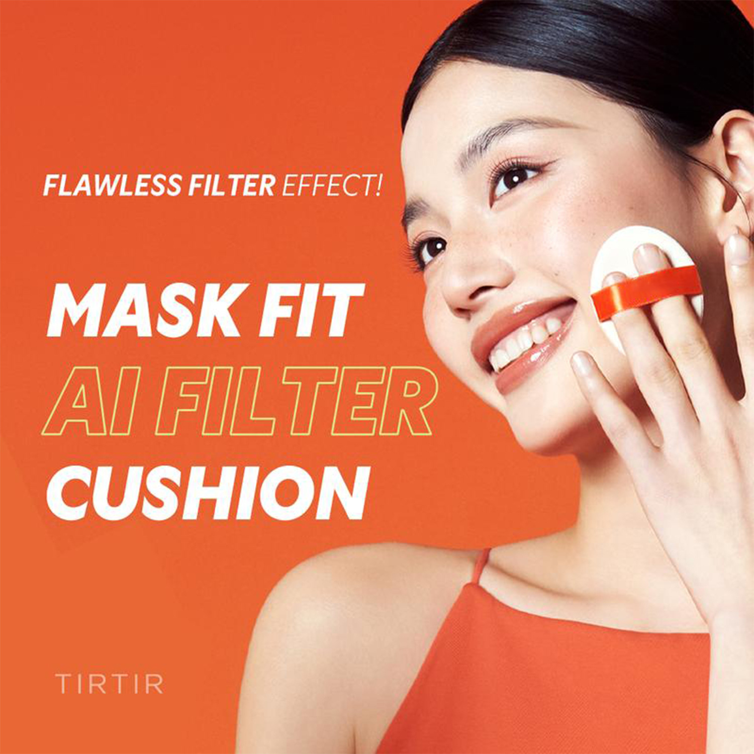 Korean Beauty Technology Dewy Glass Skin Effect Cushion Foundation Moisturizing Glow Makeup for Dry &amp; Dull Skin