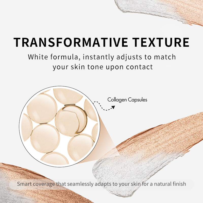 Changing Foundation Stick with Volufiline - Medium to Full Coverage Dewy Finish Base Makeup - Dual-Ended with Detachable Brush