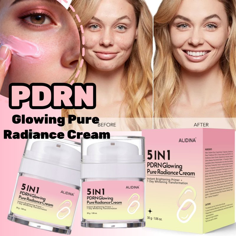 5 in 1 Pdrn Glowing Pure Radiance Cream Natural Anti-Aging Firming Tinted Face Cream No-Makeup Finish Hydrating Oil-Control G