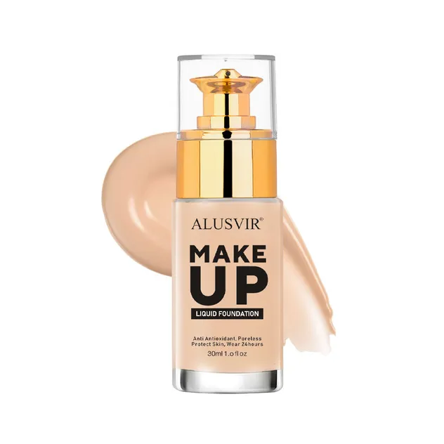 Lightweight Sheer Liquid Foundation Creates Natural Effortless Flawless Skin