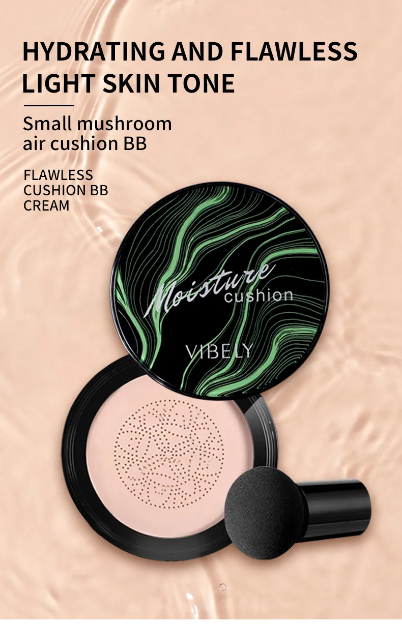 Waterproof Whitening Concealer Bb Cream Natural Nude Makeup Mushroom Air Cushion Foundation