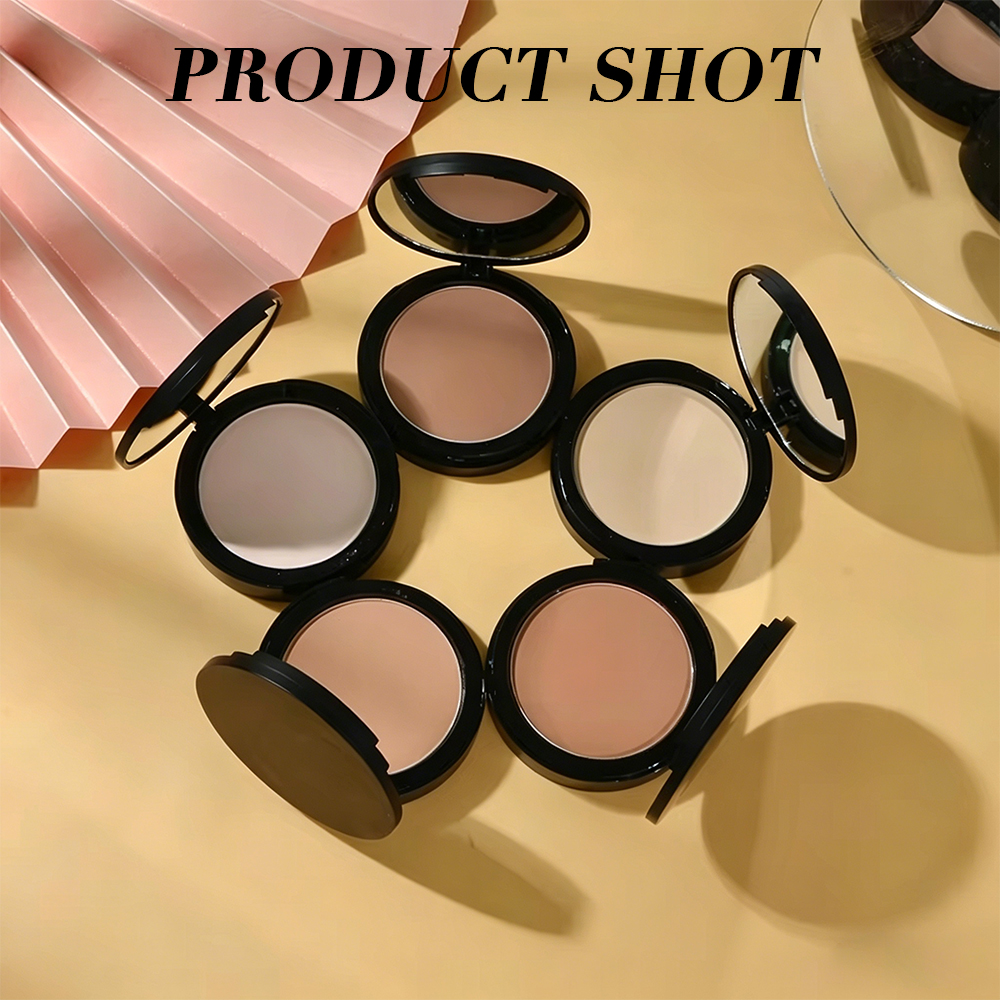 High Pigment Long Lasting Cosmetics Vegan Black Blush 12 Colors Dark Skin Contour Corrector Powder Face Makeup Base Foundation
