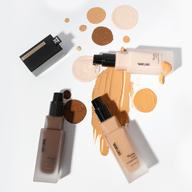 OEM 154 Color Liquid Foundation Makeup Private Label Matte Liquid Waterproof Foundation Make up Foundation for Light Dark Skin