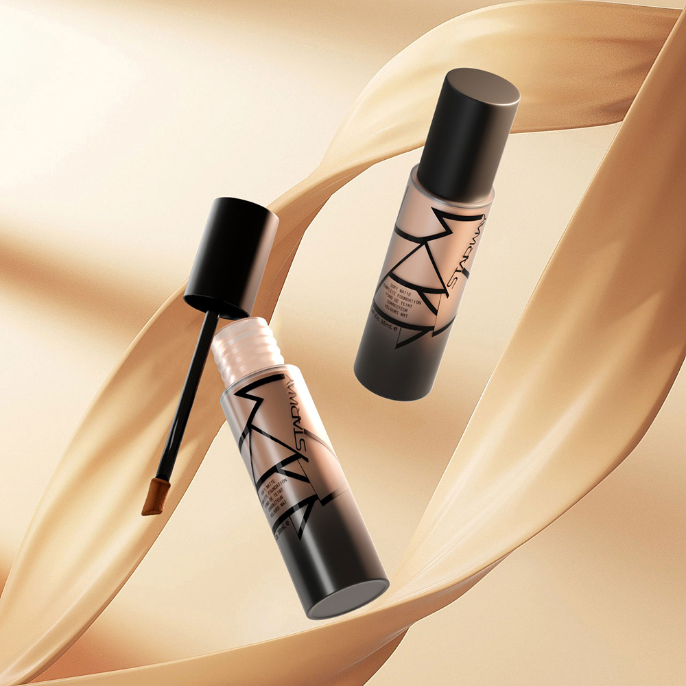 Custom Logo Serum Full Coverage Dewy Liquid Foundation Cream Face Liquid Makeup Vegan Foundation Full Coverage