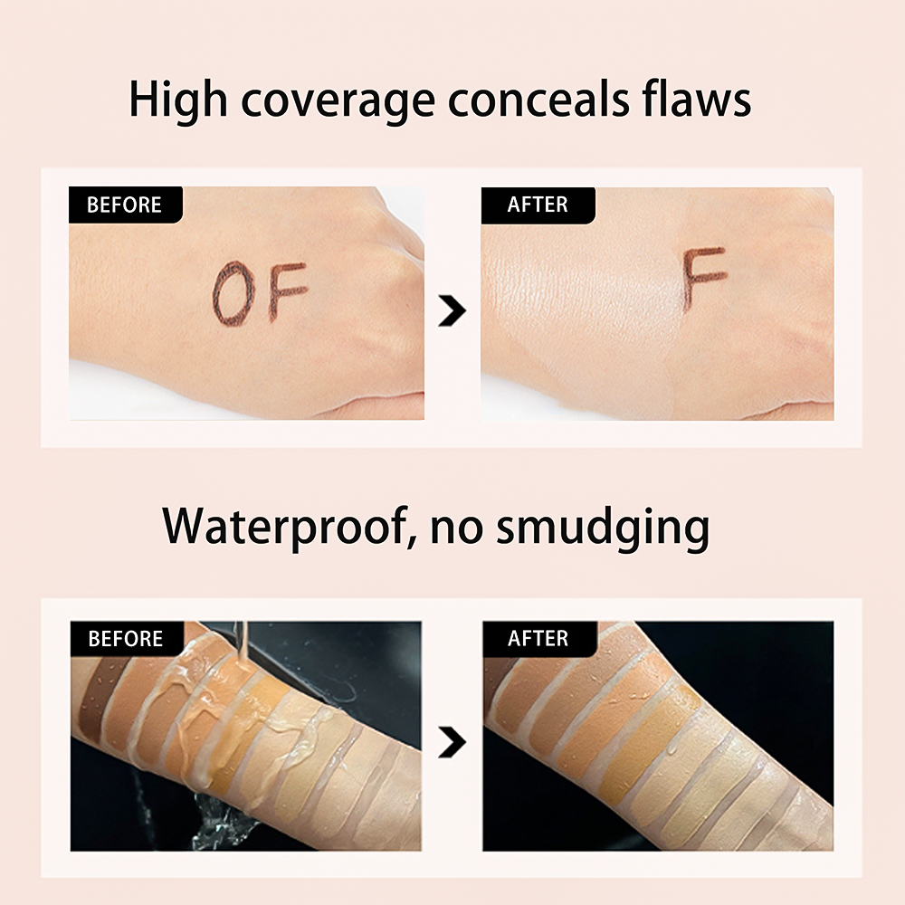 3 In 1 Primer Sunscreen Foundation, OEM Custom LOGO Private Label Long Lasting Waterproof Matte Full Coverage Liquid Foundation