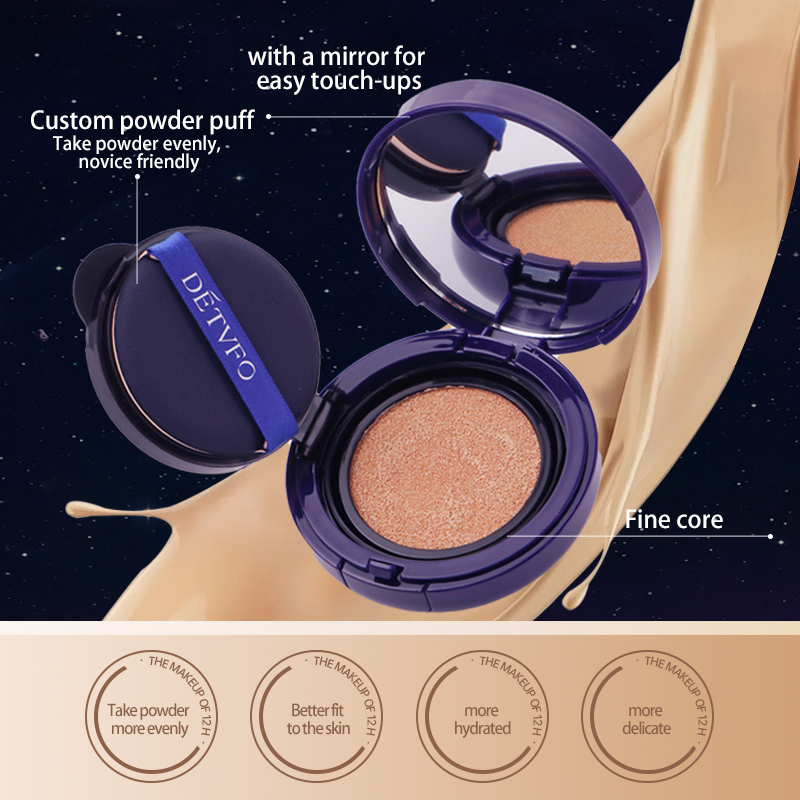Oem Custom Cc/Bb Cream Face Full Coverage Waterproof Liquid Makeup Air Cushion Foundation for All Skin