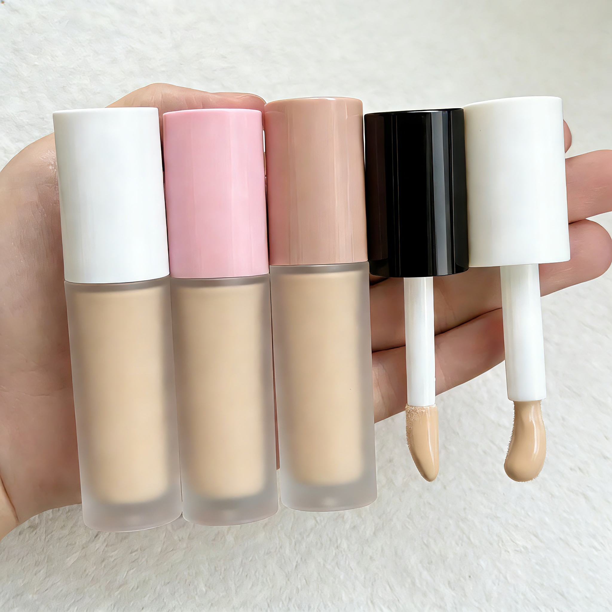 OEM Manufacturers Light Weight Full Coverage Foundation Private Label Natural Makeup Foundation Waterproof Liquid Foundation