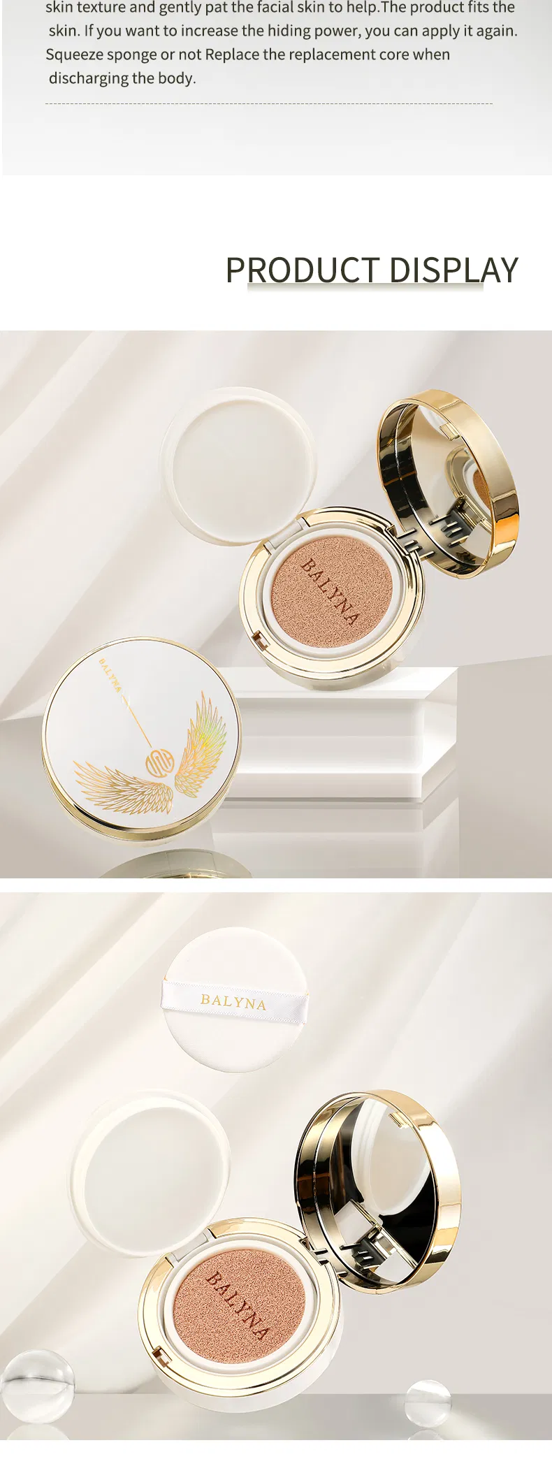 Cosmetics Long Wear Concealer Moisturizing Air Cushion Foundation
