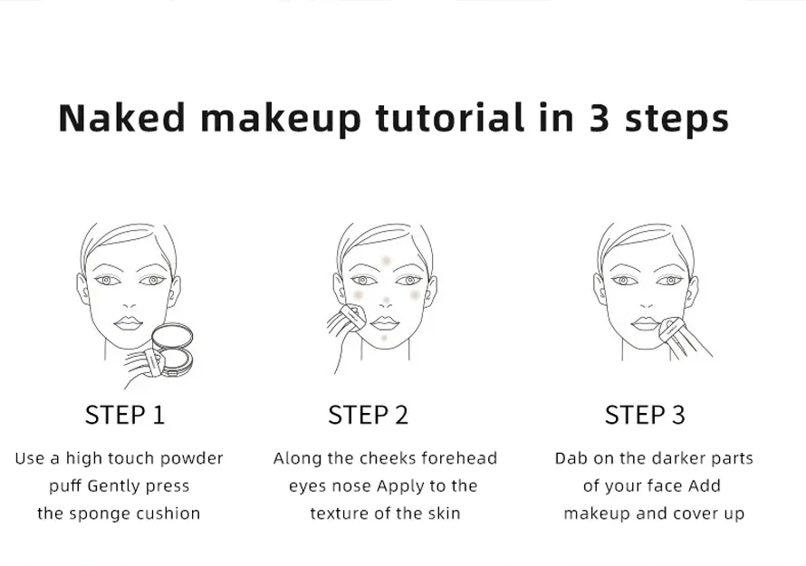 Best Quality Bb Cc Moist Air Cushion Waterproof Makeup Foundation Cream with SPF Foundation