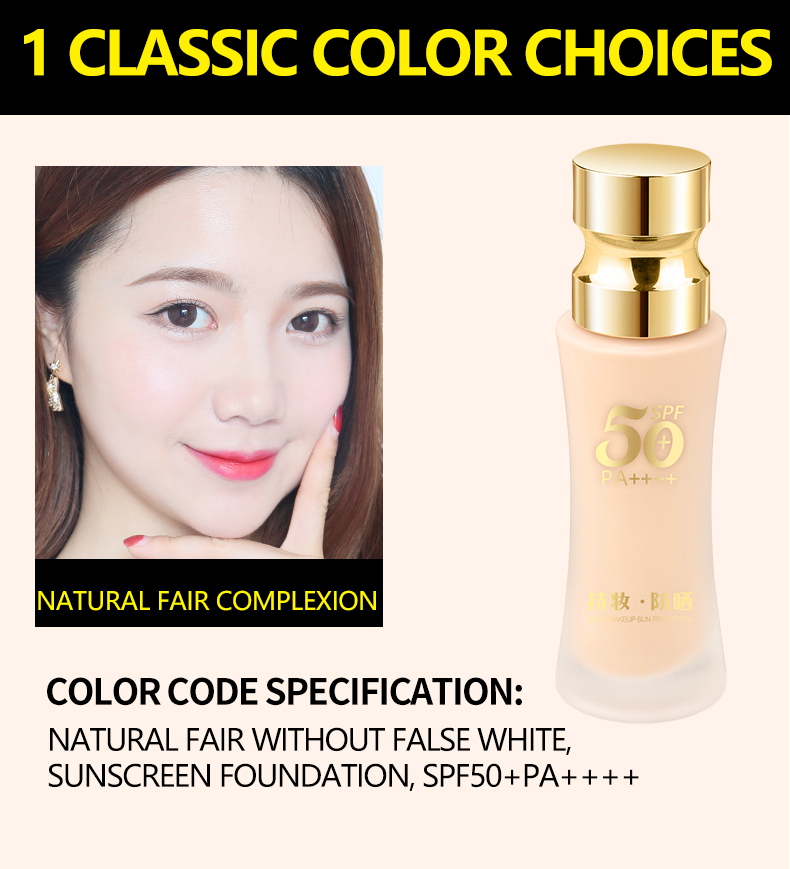 Waterproof Full Coverage BB Cream SPF Foundation Makeup Base Natural Coverage Private Label Bulk