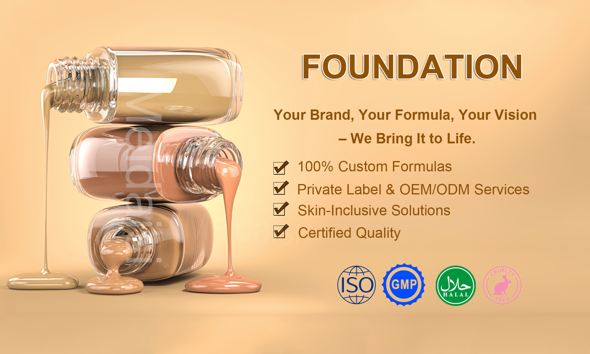 Waterproof Private Label Liquid Foundation