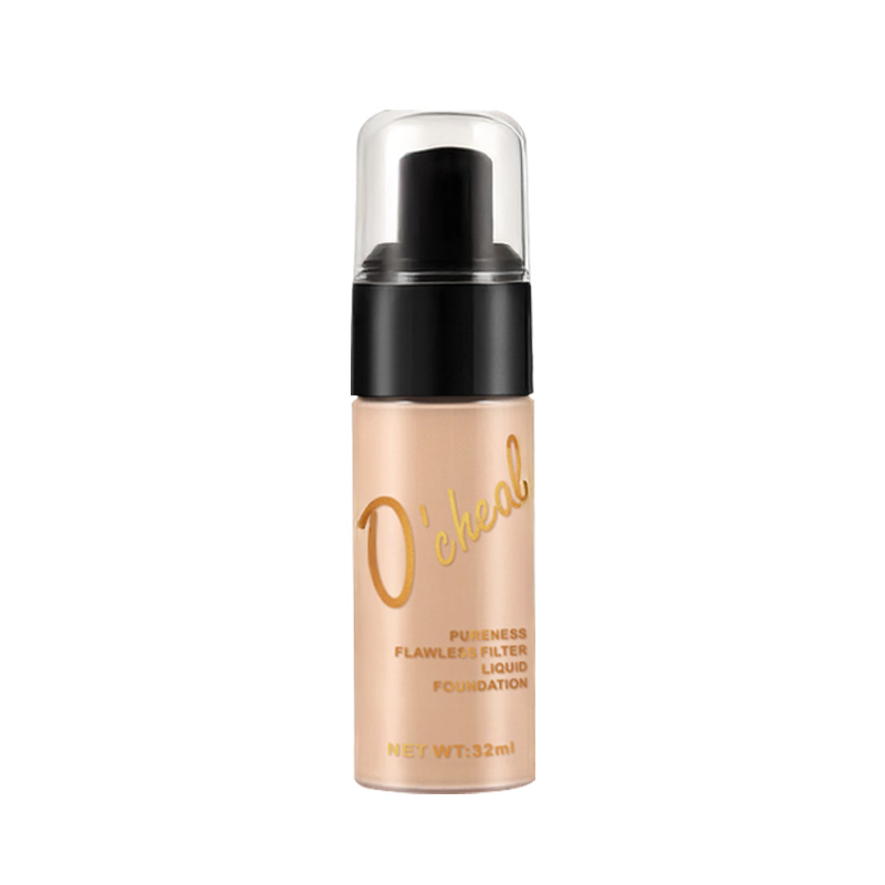 O'Chial Natural Long Lasting Waterproof Buildable Coverage Hydrating Whitening Sunscreen Liquid Foundation Dewy Finish Skin Tone