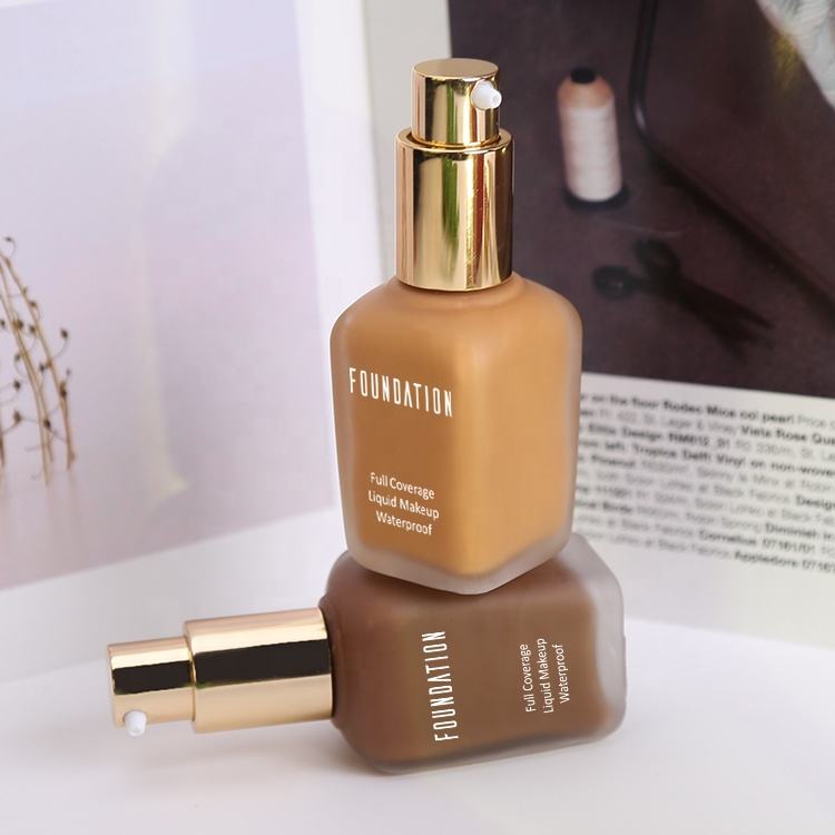 Custom Logo Low Moq Mineral Collagen Serum Full Coverage Dewy Foundation Face Liquid Makeup Vegan Foundation for Black Women