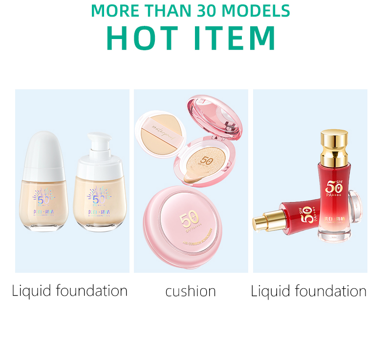 Waterproof Full Coverage BB Cream SPF Foundation Makeup Base Natural Coverage Private Label Bulk