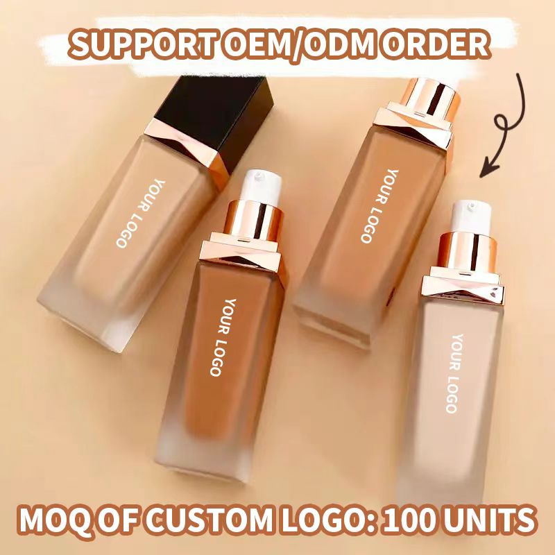 2024 High Quality 30ml Cosmetics Face Base Foundation Pure Matt 100% Moisturizing and Refreshing Liquid Custom Makeup Foundation