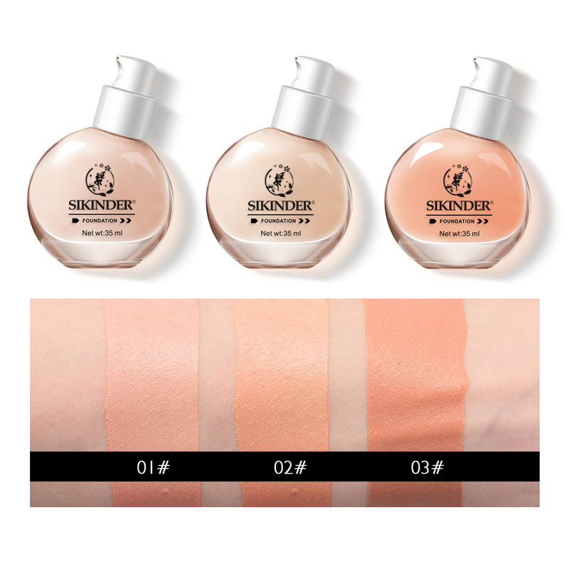 GUANGZHOU OEM Moisturizing & Whitening Liquid Foundation Private Label Makeup Powder Wholesale Low Price