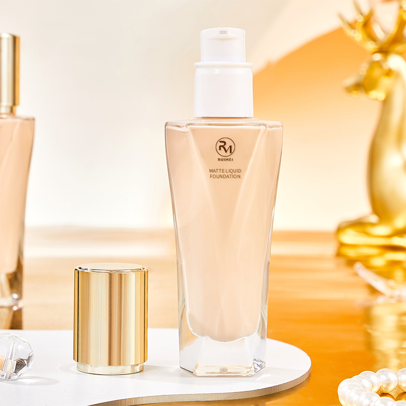 Long-Lasting Matte Mineral Liquid Foundation Cream Lightweight Waterproof Non-Removable Concealer Brightening