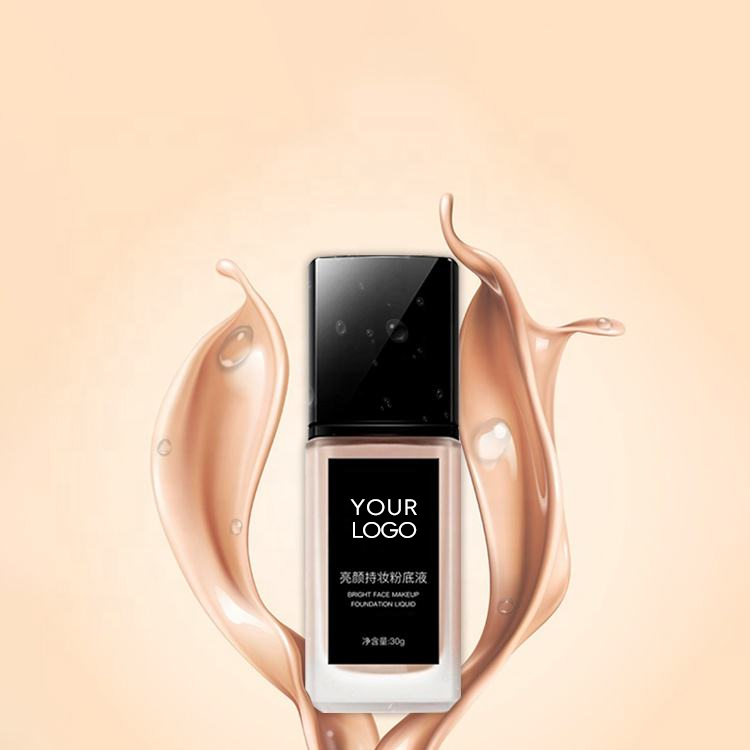 Private Label Organic Tinted Moisturizer Foundation Hydrating Dewy Finish Liquid Foundation Vegan Wholesale Makeup Base OEM ODM